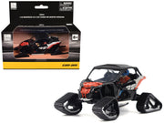 Can-Am Maverick X3 X RS Turbo RR Winter Version Chalk Gray and Magma Red with Driver Figure 1/32 Diecast Model by BRP Models image 5