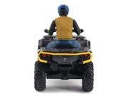 Can-Am Outlander XT-P 1000R ATV Iron Gray and Neo Yellow with Driver Figure 1/32 Diecast Model by BRP Models image 2