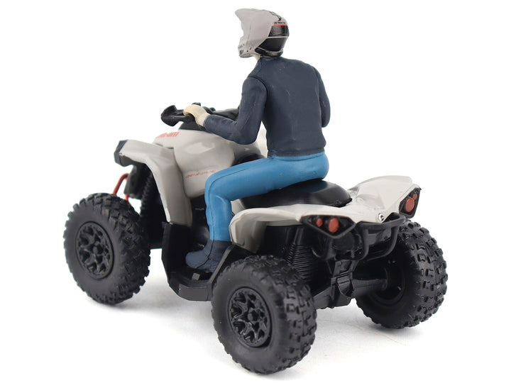 Can-Am Renegade X XC 1000R ATV Chalk Gray with Driver Figure 1/32 Diecast Model by BRP Models image 2