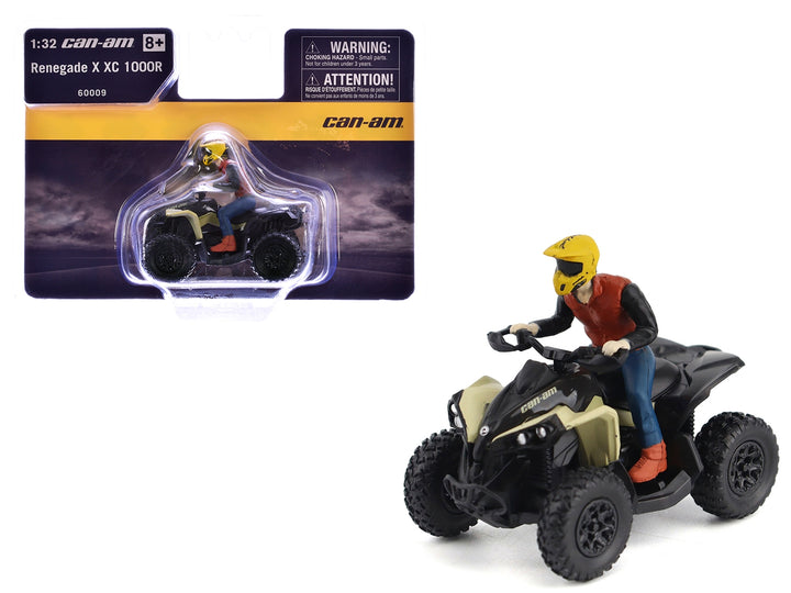 Can-Am Renegade X XC 1000R ATV Desert Tan with Driver Figure 1/32 Diecast Model by BRP Models image 2