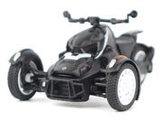 Can-Am Ryker Rally 3-Wheel Motorcycle Ghost Black 1/32 Diecast Model by BRP Models image 4