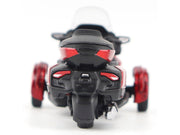 Can-Am Spyder RT Limited 3-Wheel Motorcycle Deep Marsala Red Metallic with Driver Figure 1/32 Diecast Model by BRP Models image 2