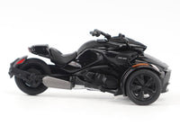 Can-Am Spyder F3 3-Wheel Motorcycle Steel Black Metallic 1/32 Diecast Model by BRP Models image 2