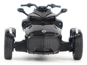 Can-Am Spyder F3 3-Wheel Motorcycle Steel Black Metallic 1/32 Diecast Model by BRP Models image 5