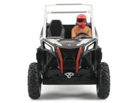 Can-Am Maverick Sport XXC 1000R Silver Metallic and Black with Driver Figure 1/32 Diecast Model by BRP Models image 5