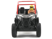 Can-Am Maverick Sport XRC 1000R Red and Gray with Driver Figure 1/32 Diecast Model by BRP Models image 4