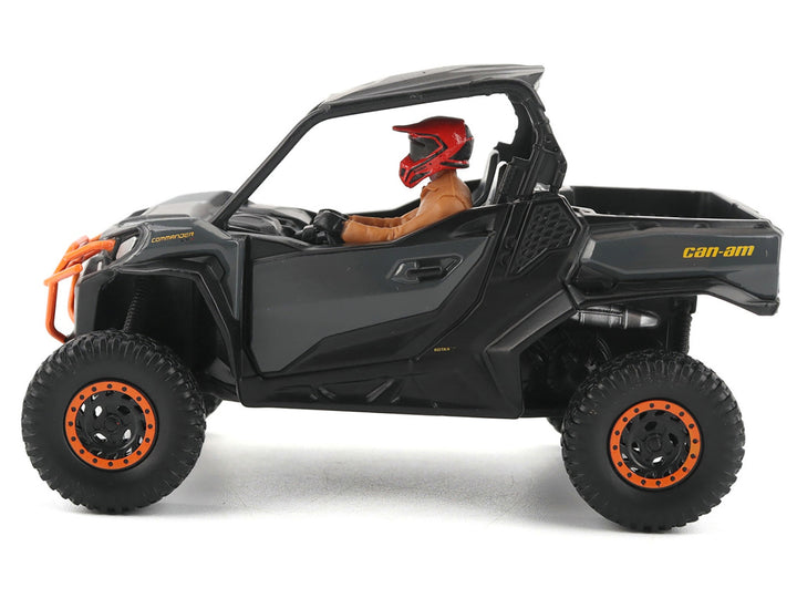 Can-Am Commander XT-P 1000R Gray and Orange with Driver Figure 1/32 Diecast Model by BRP Models image 2