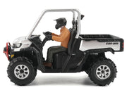 Can-Am Defender XMR Silver Metallic and Black with Driver Figure 1/32 Diecast Model by BRP Models image 2