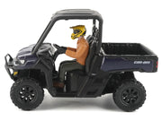 Can-Am Defender XT HD9 Navy Blue and Black with Driver Figure 1/32 Diecast Model by BRP Models image 2