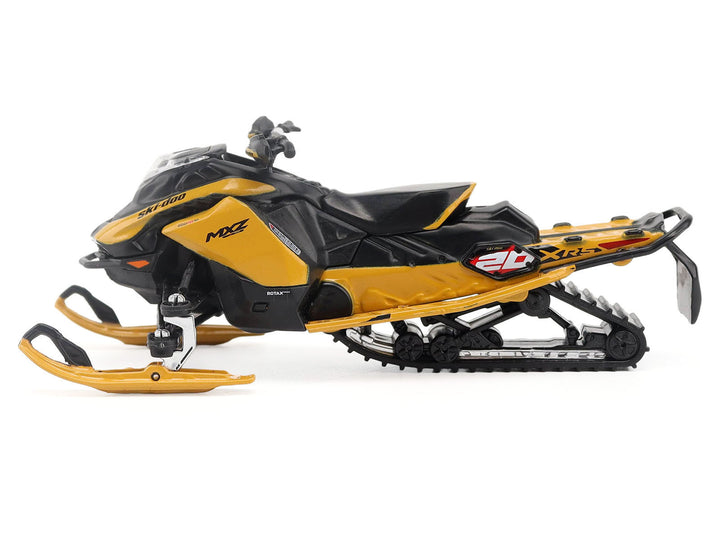 Ski-Doo MXZ XRS 20th Anniversary Snowmobile Yellow 1/32 Die Cast Model by BRP Models image 2