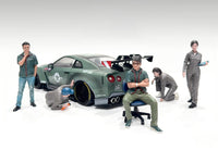 American Diorama Top Tuners Premium five-figure set with chair 1:18 60101-60105, product image 1