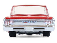 GreenLight 1964 Chevrolet Biscayne Lowrider silver metallic red two tone California Lowriders 1:64 63080B, view 5