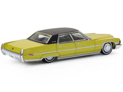 1971 Cadillac Sedan Deville Lowrider Gold Metallic with Black Top "California Lowriders" Series 7 1/64 Diecast Model Car by Greenlight image 3