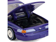 1992 Ford Crown Victoria Lowrider Blue with Graphics and Lightbar "California Lowriders" Series 7 1/64 Diecast Model Car by Greenlight image 2