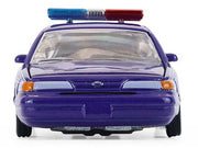 1992 Ford Crown Victoria Lowrider Blue with Graphics and Lightbar "California Lowriders" Series 7 1/64 Diecast Model Car by Greenlight image 5