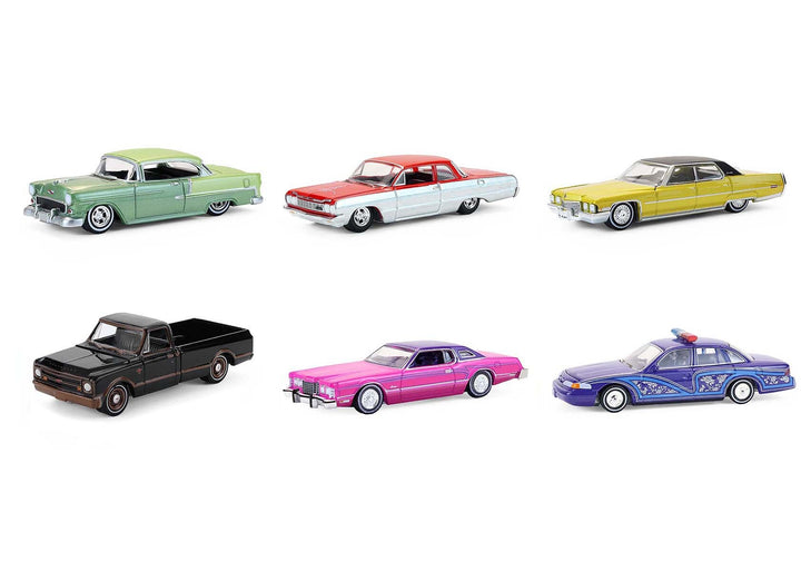 "California Lowriders" Series 7 Set of 6 pieces 1/64 Diecast Model Cars by Greenlight image 2