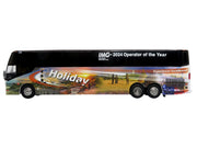 Prevost H3-45 Coach Bus "Holiday Tours - 2024 IMG Operator of the Year" White with Graphics Limited Edition 1/64 Diecast Model by Iconic Replicas image 2