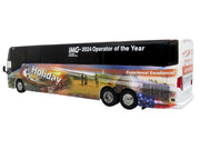 Prevost H3-45 Coach Bus "Holiday Tours - 2024 IMG Operator of the Year" White with Graphics Limited Edition 1/64 Diecast Model by Iconic Replicas image 3