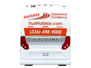 Prevost H3-45 Coach Bus "Holiday Tours - 2024 IMG Operator of the Year" White with Graphics Limited Edition 1/64 Diecast Model by Iconic Replicas image 5
