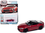 2023 Nissan Z Passion Red Metallic with Black Top "Import Legends" Series 1/64 Diecast Model Car by Auto World image 3