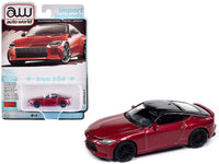 2023 Nissan Z Passion Red Metallic with Black Top "Import Legends" Series 1/64 Diecast Model Car by Auto World image 3