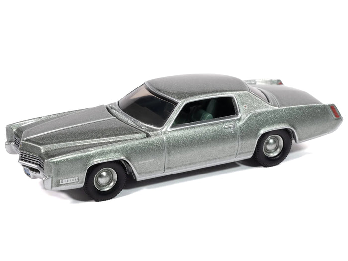 1967 Cadillac Eldorado Crystal Firemist Metallic with Green Interior "Luxury Cruisers" Series 1/64 Diecast Model Car by Auto World