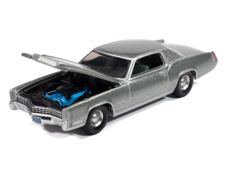 1967 Cadillac Eldorado Crystal Firemist Metallic with Green Interior "Luxury Cruisers" Series 1/64 Diecast Model Car by Auto World image 2