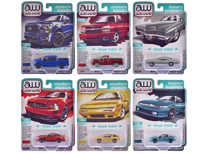 Auto World Premium 2025 Release 1 Set B of 6 pieces 1/64 Diecast Model Cars by Auto World image 2