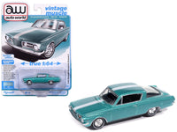 Auto World 1965 Plymouth Barracuda Formula S turquoise white 1:64 64522-AWSP207A, product image 1