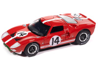 1965 Ford GT40 #14 Red with White Stripes "Vintage Muscle" Series 1/64 Diecast Model Car by Auto World image 2