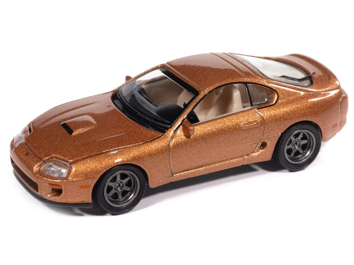 1998 Toyota Supra Sedona Sunset Bronze Metallic "Modern Muscle" Series 1/64 Diecast Model Car by Auto World image 2