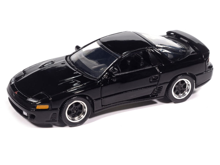 1993 Mitsubishi 3000GT VR-4 Albany Black Pearl "Import Legends" Series 1/64 Diecast Model Car by Auto World image 2