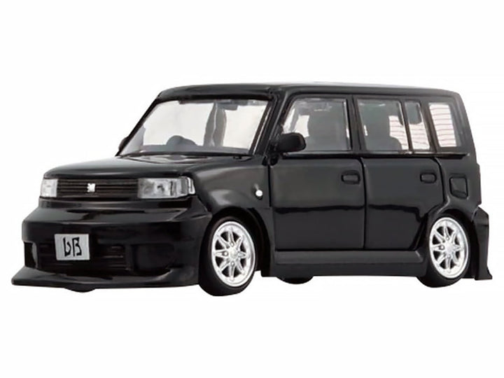 Toyota bB 2000 Van Black with Extra Accessories 1/64 Diecast Model Car by BM Creations image 2