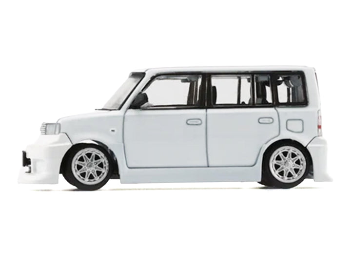 Toyota bB 2000 Van White with Extra Accessories 1/64 Diecast Model Car by BM Creations image 2