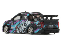 Isuzu D-Max Lowrider Pickup Truck RHD (Right Hand Drive) "HKS" Black with Graphics "Thailand Diecast Expo 2025" 1/64 Diecast Model Car by BM Creations image 3