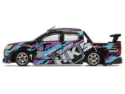 Isuzu D-Max Lowrider Pickup Truck RHD (Right Hand Drive) "HKS" Black with Graphics "Thailand Diecast Expo 2025" 1/64 Diecast Model Car by BM Creations image 4