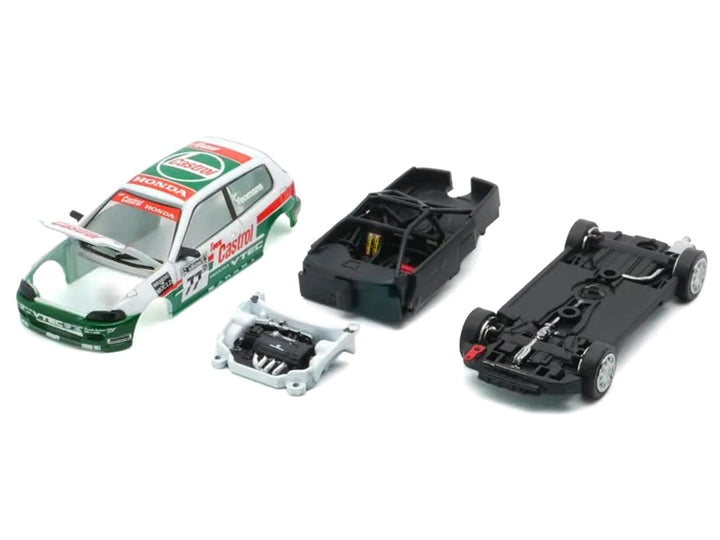 Honda Civic EG6 RHD (Right Hand Drive) #77 Team Castrol "National Saloon Car Cup" (1993) 1/64 Diecast Model Car by BM Creations image 2