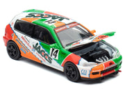 Honda Civic EG6 RHD (Right Hand Drive) #14 JACCS "Japanese Touring Car Championship" (1993) 1/64 Diecast Model Car by BM Creations image 2