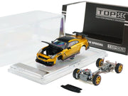 Nissan "Top Secret" GT-R (R35) RHD (Right Hand Drive) Gold Metallic with Carbon Hood and Top "Tokyo Auto Salon 2026" 1/64 Diecast Model Car by BM Creations image 4