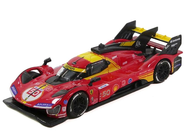 Ferrari 499P #50 Antonio Fuoco - Miguel Molina - Nicklas Nielsen "Ferrari AF Corse" Winner "24 Hours of Le Mans" (2024) 1/64 Diecast Model Car by Polistil image 2