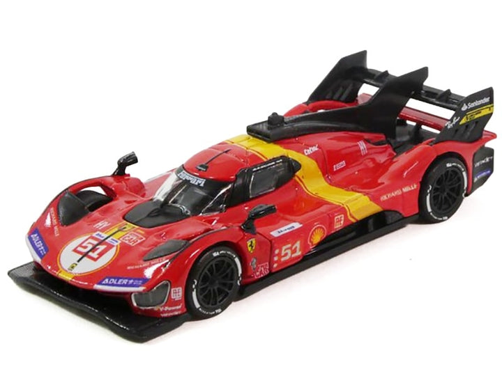 Ferrari 499P #51 James Calado - Antonio Giovinazzi - Alessandro Pier Guidi "Ferrari AF Corse" Winner "24 Hours of Le Mans" (2023) 1/64 Diecast Model Car by Polistil image 2