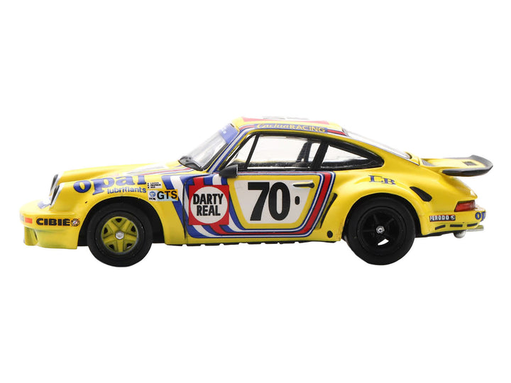 Porsche 911 Carrera RSR 3.0 #70 Henri Cachia - Raymound Touroul - Dennis Rua "ASA Cachia-Bondy" "24 Hours of Le Mans" (1974) 1/64 Model Car by Spark image 2