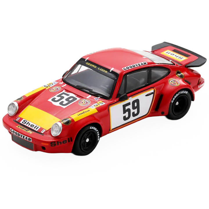Porsche 911 Carrera RSR #59 Tim Schenken - Howden Ganley "Gelo Racing Team" "24 Hours of Le Mans" (1975) 1/64 Model Car by Spark image 2