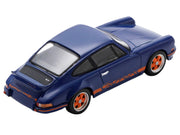 1973 Porsche 911 RS 2.7 Blue with Orange Stripes 1/64 Model Car by Spark image 4