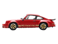 1974 Porsche 911 Carrera RS 3.0 Red with Gold Stripes 1/64 Model Car by Spark image 2