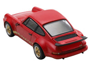 1974 Porsche 911 Carrera RS 3.0 Red with Gold Stripes 1/64 Model Car by Spark image 4