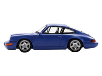 1992 Porsche 911 Carrera RS 3.6 Blue 1/64 Model Car by Spark image 2