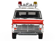 1969 Ford Econoline Ambulance "Los Angeles Fire Department" Red and White "Fire & Rescue" Series #5 1/64 Diecast Model Car by Greenlight image 5