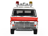 1969 Ford Econoline Ambulance "Los Angeles Fire Department" Red and White "Fire & Rescue" Series #5 1/64 Diecast Model Car by Greenlight image 5