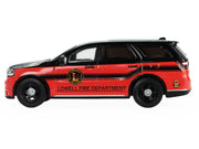 2019 Dodge Durango "Lowell Arkansas Fire Department" Red and Black with Black Stripes "Fire & Rescue" Series #5 1/64 Diecast Model Car by Greenlight image 2